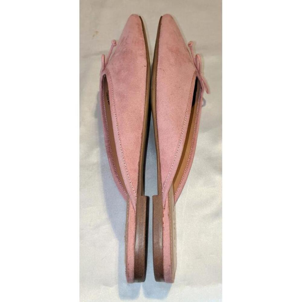 J. Crew Pink Suede Backless Ballet Flats - Picture 6 of 9